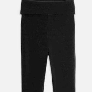 WEWOREWHAT BLACK FOLD OVER LEGGINGS